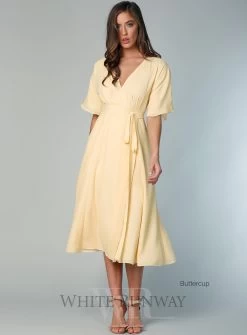 Kimono Sleeve Midi -Fashion Dress Shop wrsr127 a 9