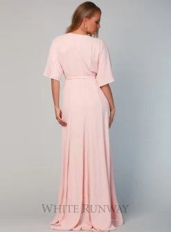 Kimono Sleeve Gown With Train -Fashion Dress Shop wrsr127 d 6