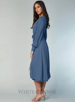 Bishop Sleeve Midi - Wine - Size 10 -Fashion Dress Shop wrsr128 a 8