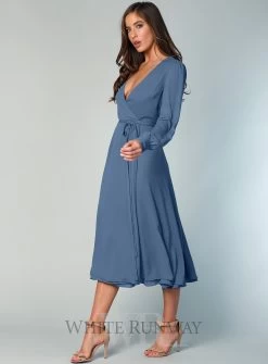 Bishop Sleeve Midi - Wine - Size 10 -Fashion Dress Shop wrsr128 a 9