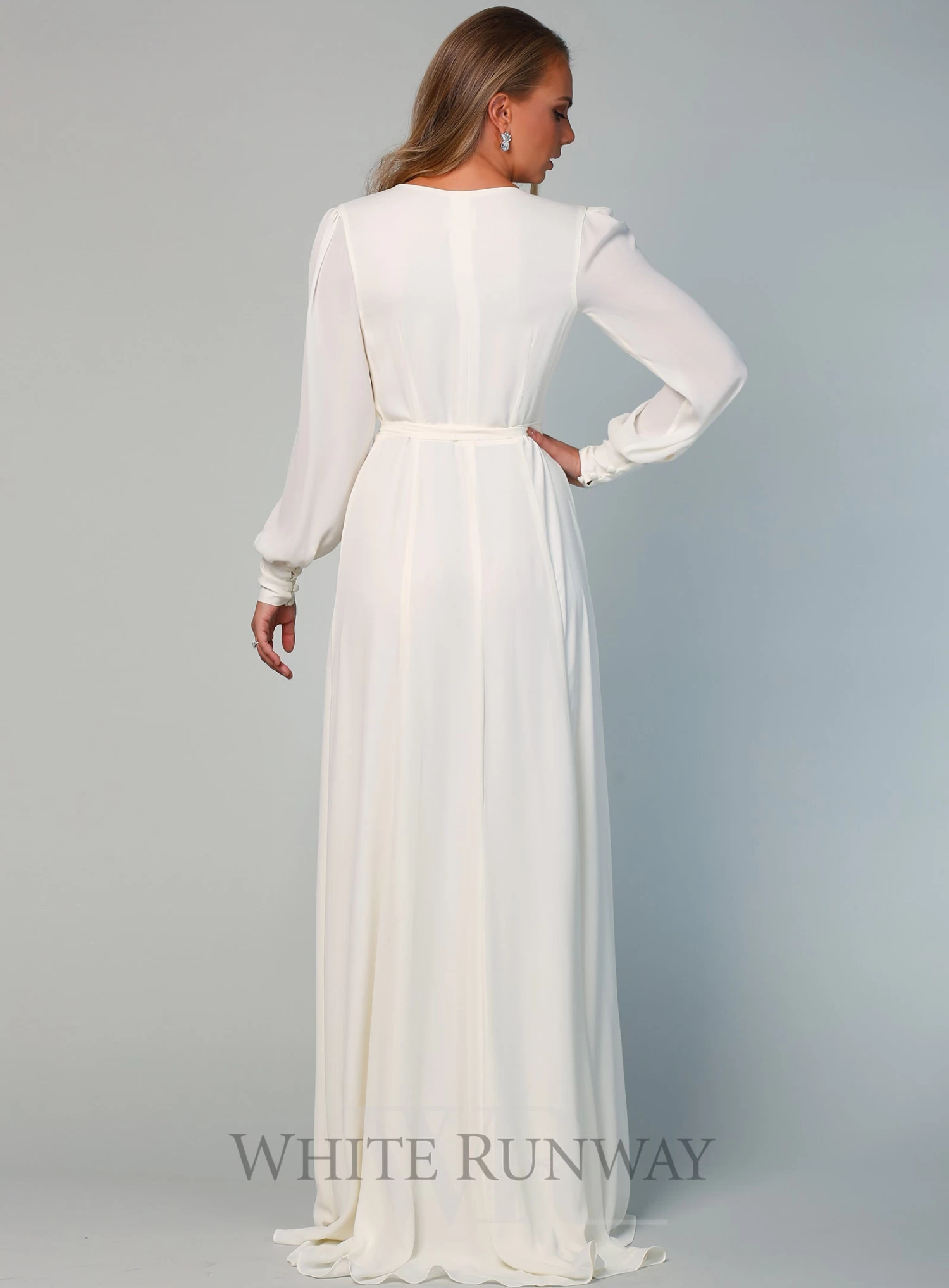 Bishop Sleeve Gown With Train 15 Bishop Sleeve Gown With Train - Image 13