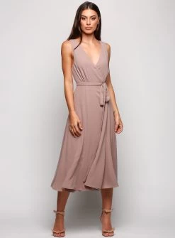 Sleeveless Wrap Midi -Fashion Dress Shop wrsr129 a 6