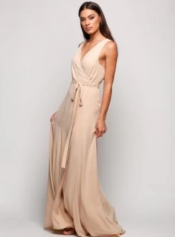 Sleeveless Wrap Gown -Fashion Dress Shop wrsr129 d 3