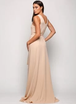 Sleeveless Wrap Gown -Fashion Dress Shop wrsr129 d 4