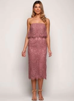 Cherry Lace Midi Dress - Made To Order -Fashion Dress Shop wrsr139 21 1e1b6a37 0a48 468d 9edb 74f38cd1a180