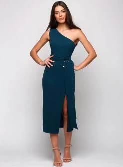 Topia One Shoulder Midi -Fashion Dress Shop wrsr142 7