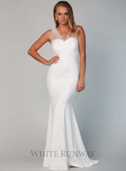 Laneese Cross Over Tulle Dress -Fashion Dress Shop wrsr164 06