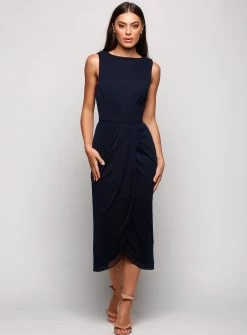 Hailey Cowl Back Dress - Off White - Size 10 -Fashion Dress Shop wrsr175 11