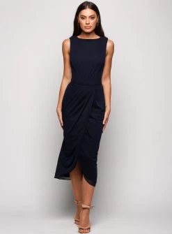 Hailey Cowl Back Dress - Off White - Size 10 -Fashion Dress Shop wrsr175 7