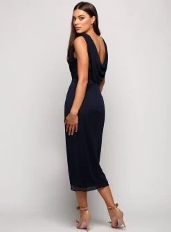 Hailey Cowl Back Dress - Off White - Size 10 -Fashion Dress Shop wrsr175 8