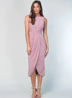 Hailey Cowl Back Dress - Off White - Size 10 -Fashion Dress Shop wrsr176 14