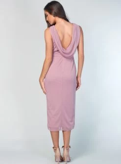 Hailey Cowl Back Dress - Off White - Size 10 -Fashion Dress Shop wrsr176 15