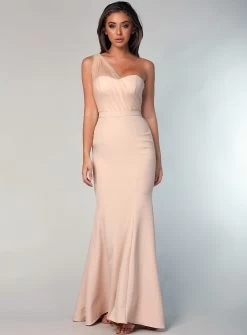 Marissa One Shoulder Tulle Dress -Fashion Dress Shop wrsr190 3