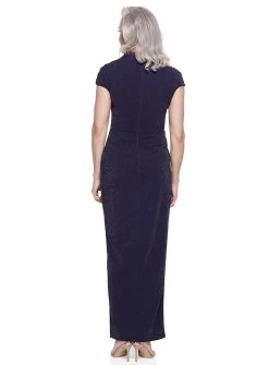 Xenia High Neck Gathered Maxi -Fashion Dress Shop xenia high neck dress 3